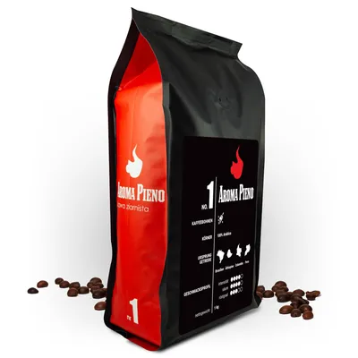 Produktbild von Caveres Aroma Pieno Kaffeebohnen 1 kg – 100% Arabica aus Handwerksröstung