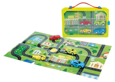 Image de Turbo Racers Verzamelkoffer + 4 Auto's + Speelposter
