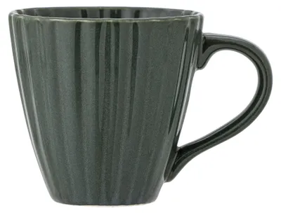 Mok aus Steingut, 220 ml, 8,5x8,5 cm, dunkelgrün