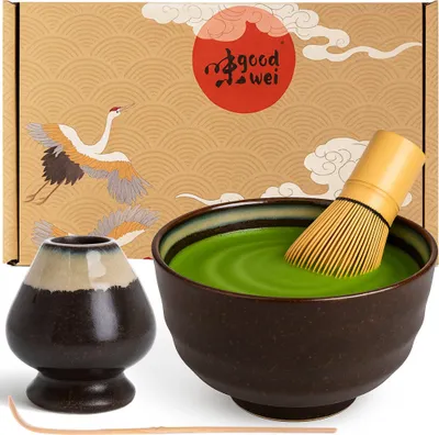 Immagine prodotto di Matcha-Set "Kumo" 80 mit Halter