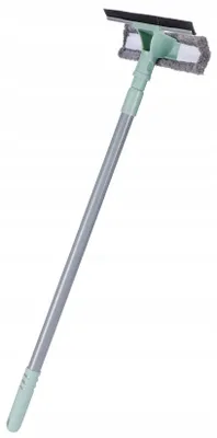 Produktbild von Teleskop-Fensterreinigungsset 2in1 mit Fensterwischer und Abzieher, streifenfrei, 27 cm
