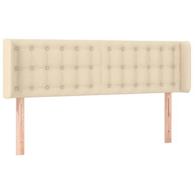 Produktbild von vidaXL Kopfteil mit Ohren Creme 147x16x78/88 cm Stoff