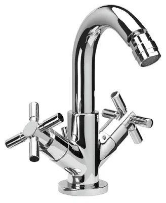 Produktbild von Herzbach STILO Bidet-Einlochbatterie mit Ablauf Chrom