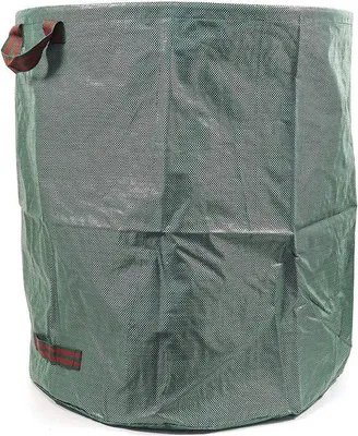 Immagine prodotto di 2 sacchi da giardino impermeabili da 60 litri ciascuno, realizzati in robusto tessuto di polipropilene – adatti per i sacchi da giardino