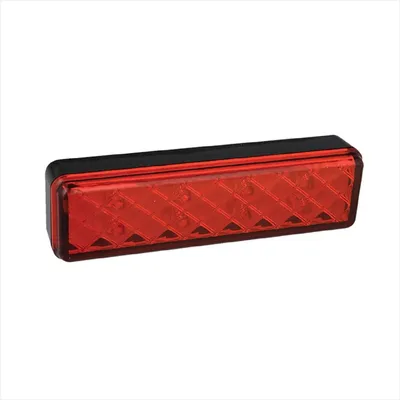 Image de Feu arrière 12/24V 2 fonctions 135x38mm LED avec support noir