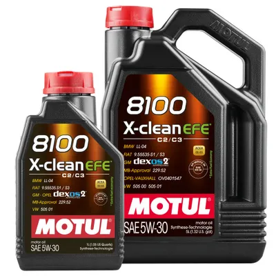 Produktbild von MOTUL PKW 8100 X-Clean EFE 5W-30 Hochleistungs Motorenöl 5+1 Liter
