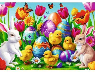 Image de TREFL Puzzle Prairie de Pâques 500 poupées