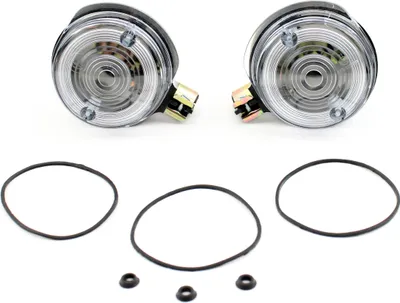 Produktbild von Blinker Set für Vorn Klar E- Simson + MZ Lichtaustritt Weiß Aufnahme 10mm Rund