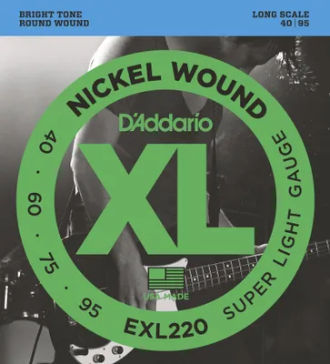 Zdjęcie produktu dla D'Addario EXL220 Struny do gitary basowej