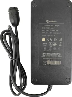 Obrázek produktu pro PowerSmart 42V 4A EBike Rosenberger nabíječka pro Rotwild, ZEG, BMZ, Derby Cycle, Impulse, Alber Neodrives, Brose, Go Swiss, Suntour, Xion, Gazelle