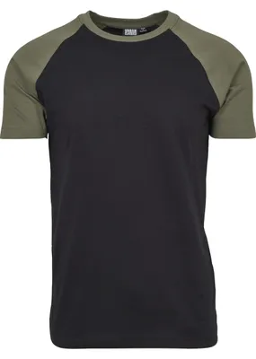 Zdjęcie produktu dla Urban Classics - RAGLAN Contrast T-Shirt schwarz - M