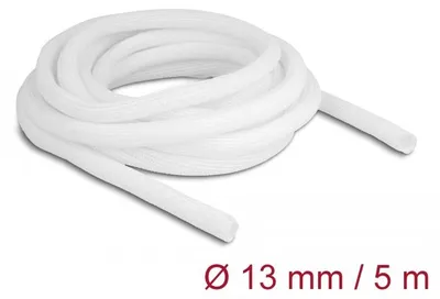 Produktbild von Delock Geflechtschlauch selbstschließend 5 m x 13 mm weiß