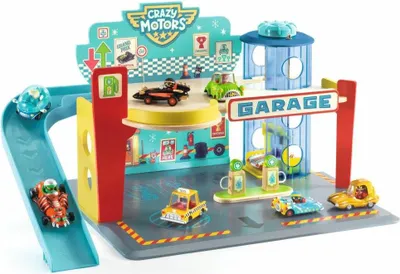 Produktbild von Garage für die Autos von Crazy Motors, Djeco