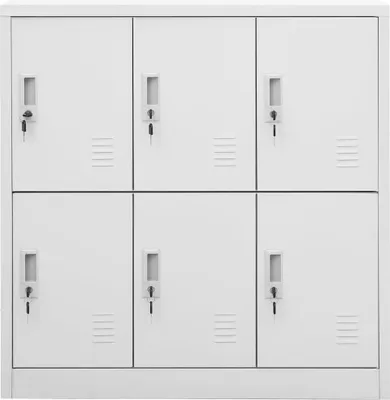 Produktbild von vidaXL Schließfachschrank Hellgrau 90x45x92,5 cm Stahl