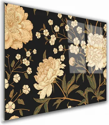 Zdjęcie produktu dla OBRAZ NA SZKLE PROSTOKĄTNY 30x20cm 103 Jasne kwiaty