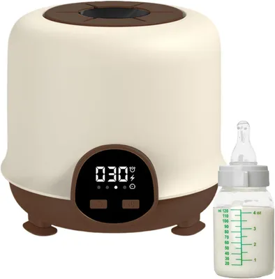 Produktbild von Elektrischer Babyflaschenmischer USB wiederaufladbar mit 4 Geschwindigkeiten LCD Display für Milchpulver Babyflaschen