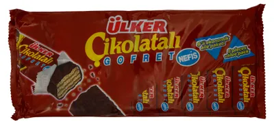 Produktbild von Çikolatali Gofret Ülker | Gebäck | Waffeln mit Milchschokolade und Haselnusscreme | 288 g