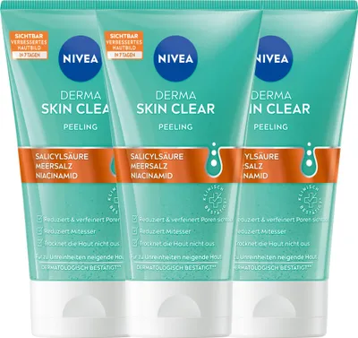 Produktbild von NIVEA Derma Skin Clear Peeling, 3 x 150ml