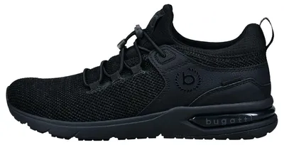 Produktbild von bugatti Basic Sneaker Slip on Mesh-Material für sportliche Looks, Easy-Lacing-Verschluss zum einfachen Anziehen, Herausnehmbare Fußbetten mit Memory-Dämpfung schwarz 42 EU