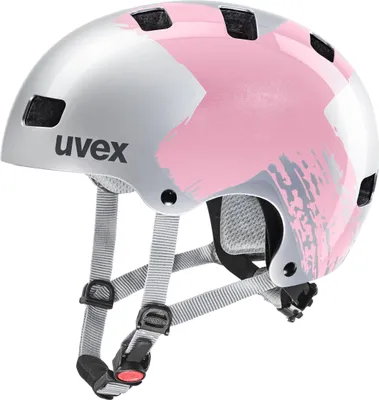 Zdjęcie produktu dla Uvex Kid 3 dziecięcy kask rowerowy BMX skate silver-rosé zoptymalizowana wentylacja 55-58cm