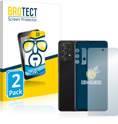 Produktbild von 2x Für Samsung Galaxy A52 5G (Display+Kamera) Schutzfolie BROTECT Displayschutz Display Schutz Folie Klar Transparent