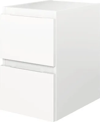 Produktbild von pelipal Unterschrank Xpressline 4035 2 Auszüge BxHxT 30 x 48,2 x 43,5 cm weiß mit Grifffuge