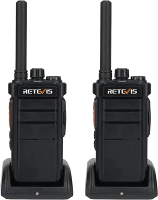 Immagine prodotto di Retevis RB626 walkie talkie a lunga portata, walkie talkie professionale con funzione vivavoce, batteria da 2000 mAh, torcia, walkie talkie ricaricabile per la guida (2 pezzi)