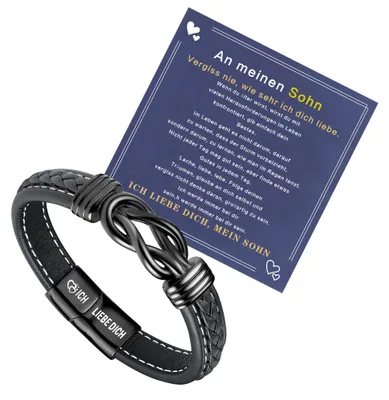 Imagen del producto de Pulsera de hombre – Pulsera de cuero, regalo para él