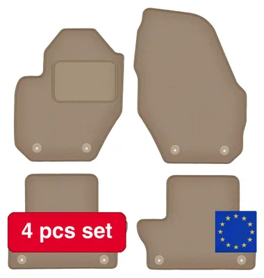 Immagine prodotto di Tappetini per auto, compatibili con Volvo XC60 I Crossover (2008-2017), materiale resistente, beige