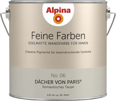 Produktbild von Alpina Feine Farben No. 06 Dächer von Paris 2,5 L romantisches graubraun edelmatt