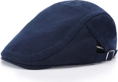 Zdjęcie produktu dla Elegancki Beret Męski Calvin w Niebieskim Kolorze - Klasyka i Wygoda KP29980