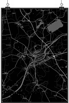 Produktbild von Mr. & Mrs. Panda Bild Rendsburg DIN A1 - Geschenk, Stadt Dorf Karte Landkarte Map Stadtplan, wanddeko, Wandbild, drucke, Plakat, Design Poster