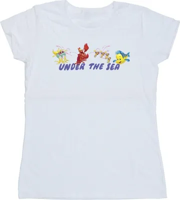Produktbild von Disney - "The Little Mermaid Under The Sea" T-Shirt für Damen BI26455 (S) (Weiß)
