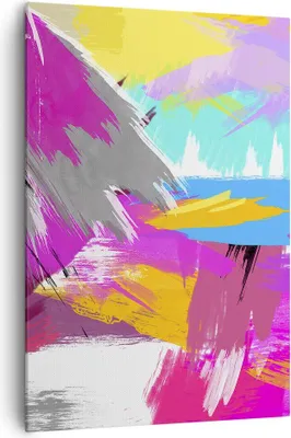 Produktbild von Bild auf Leinwand - Leinwandbild - Einteilig - Abstraktion modern - 70x100cm - Wand Bild - Wanddeko - Wandbilder - Leinwanddruck - Wanddekoration - Leinwand bilder - Wandbild - PA70x100-3966