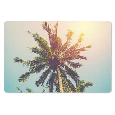 Produktbild von MuchoWow® Schreibtischunterlage Palme - Sommer - Tropisch - Sonne 60x40 cm - XXL Mauspad - Großes Mauspad