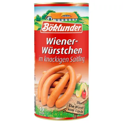Image de Saucisses viennoises de Böcklunder dans un boyau croquant 10 saucisses 1610g