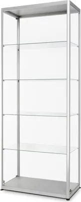 Produktbild von Showdown Displays Glasvitrine 800x1984x400 silber