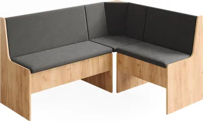 Zdjęcie produktu dla Ławka narożna do jadalni Vicco Ramon Złoty dąb energetyczny 150 x 51 cm z miejscem do przechowywania, Model 59581