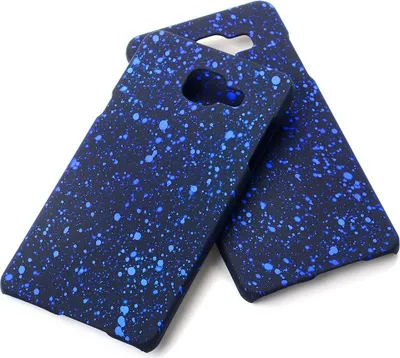 Produktbild von Handy Hülle Schutz Case Bumper Schale für Samsung Galaxy A5 2016 3D Sterne Blau