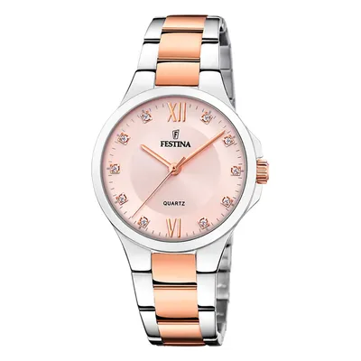 Image de Festina Femmes Montre Casual en acier inoxydable argenté rose UF20612/2