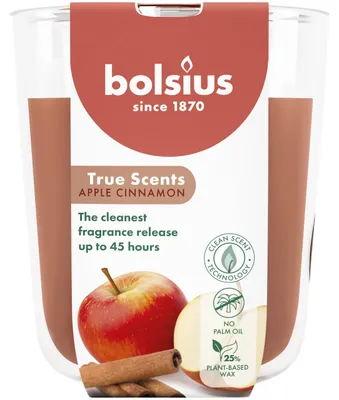 Productafbeelding van Bolsius True Scents Geurglas 97/85 Apple Cinnemon (1 stuk)