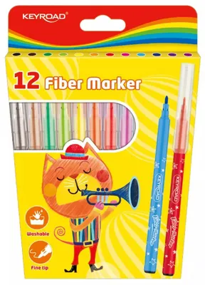 Obrázok produktu pre Popisovač Keyroad, vypratelný, sada 12 ks