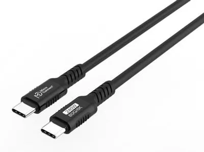Produktbild von Microconnect MC-USB4-CC80LQ-0.50, 0,5 m, USB C, USB C, USB4 Gen 3x2, Schwarz