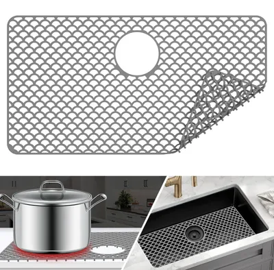 Produktbild von Omgoods – Silikon-Spülmattenmatte, 72 x 38 cm, rutschfest und hitzebeständig