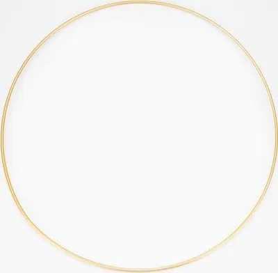 Produktbild von Metallring in Gold beschichtet, wählbar in den Größen 20, 30,40 und 50cm, Größe:Ø 50 cm