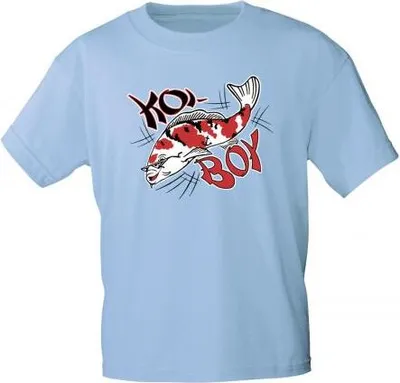 Produktbild von Kinder T-Shirt mit Print - KOI BOY - KO106 hellblau - Gr. 98-164 Größe - 152/164