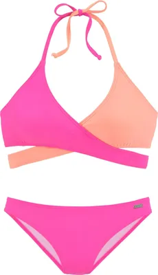 Produktbild von Bench Triangel-Bikini pink-orange Größe 36 Cup C/D