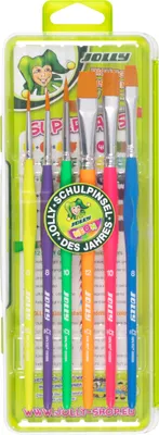 Produktbild von Jolly Dreikantpinsel-Set NEON im 6er-Set - Aquarell- und Ölmalpinsel - 9460-0007