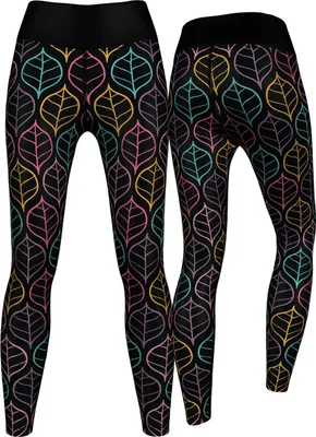 Produktbild von Art Leaves Leggings sehr dehnbar Sport Yoga Gymnastik Training Tanzen Freizeit, Größe:L