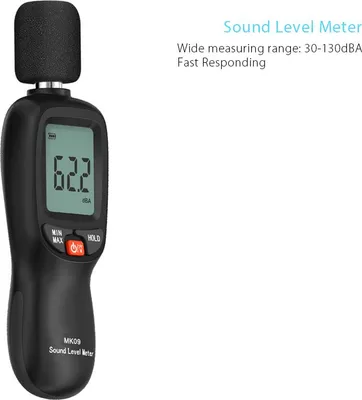 Zdjęcie produktu dla 30–130 dB(A) Cyfrowy miernik poziomu hałasu LCD